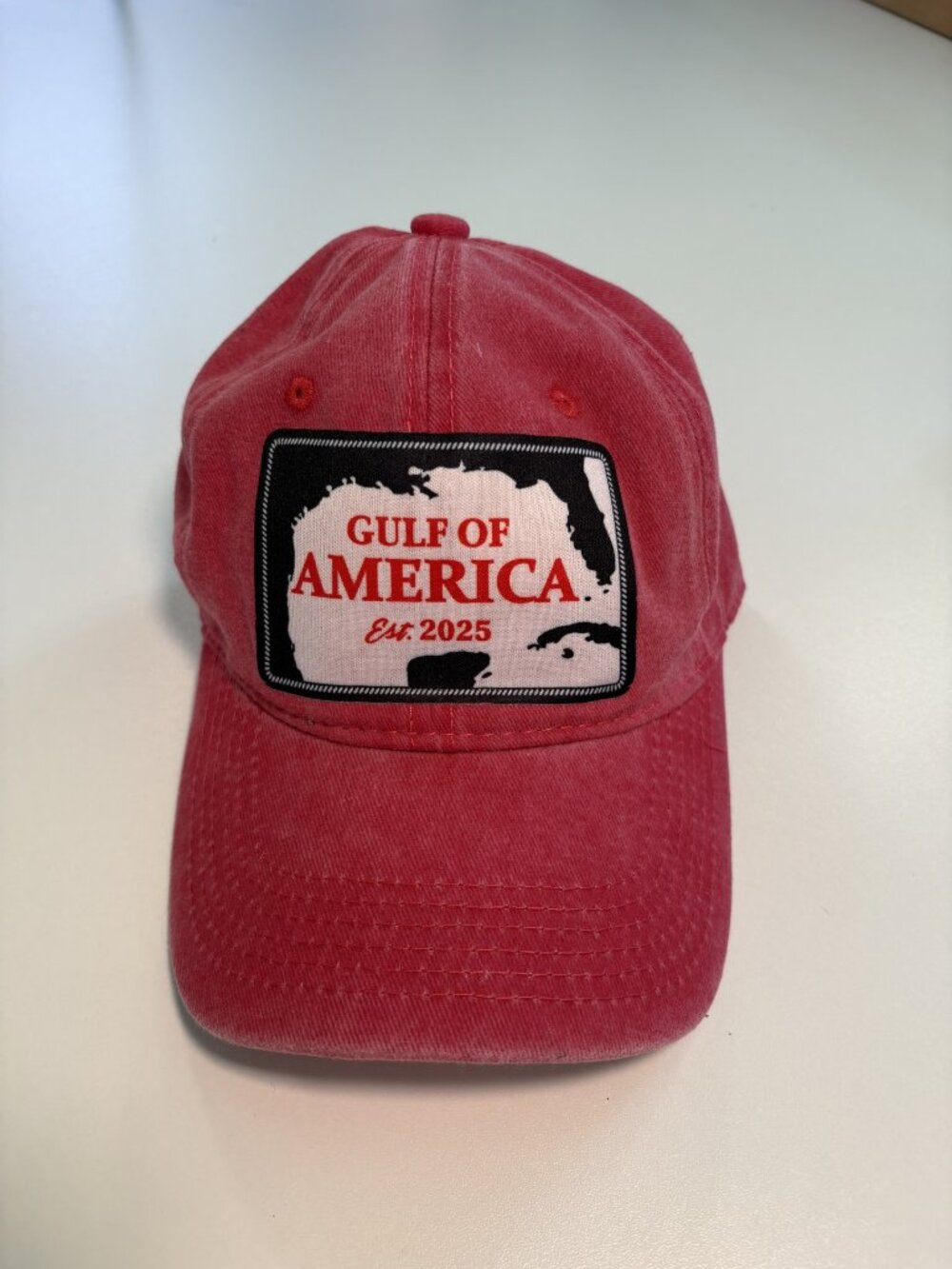 Lucky 7 Gulf of America Est. 2025 Hat NWT Vintage Wash UPF 50+ Cap